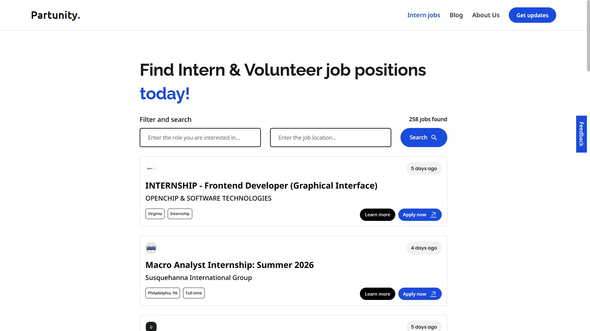 Intern Job Platform